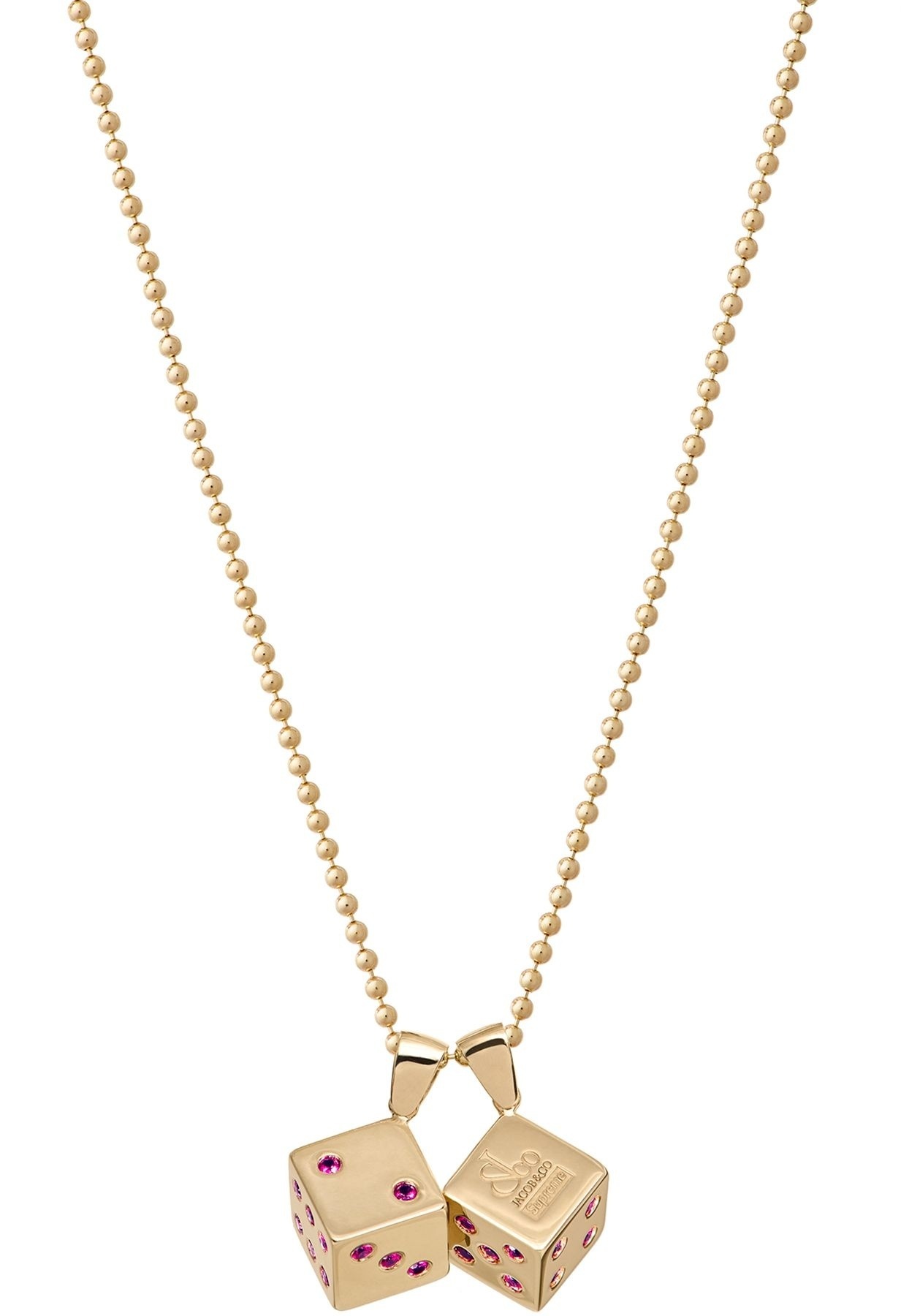 Supreme®/Jacob&Co Dice 14K Gold Pendant